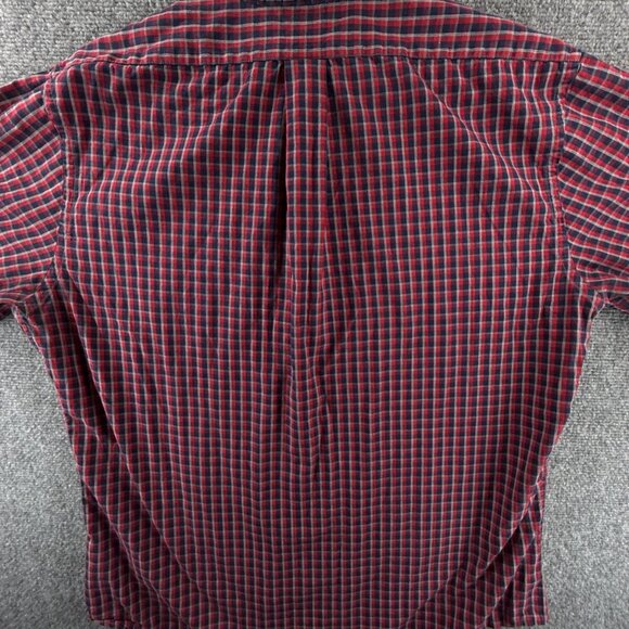 Brooks Brothers Button Up Shirt Men Red Blue Check Long Sleeve Large Regent - Picture 11 of 11